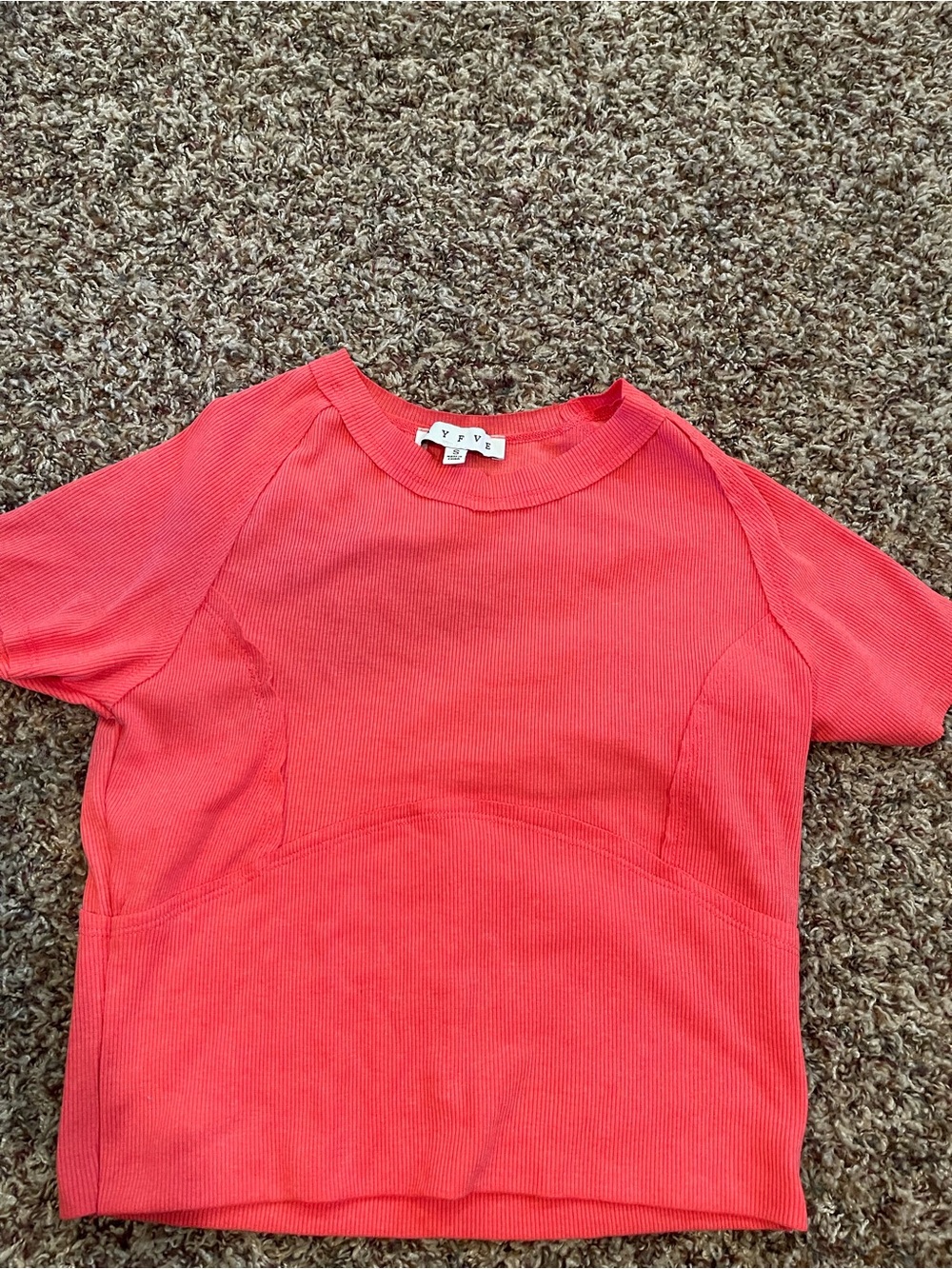 HYFVE Coral Ribbed Short Sleeve Kids Tee